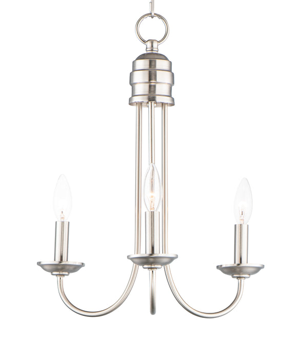 Maxim Logan 3-Light Candle Chandelier Model: 10343SN