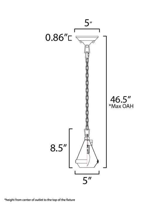 Maxim Giza Mini Pendant Model: 10372WTPN