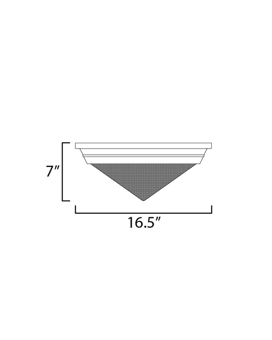 Maxim Hargreaves 3-Light Flush Mount Model: 10399PRBK