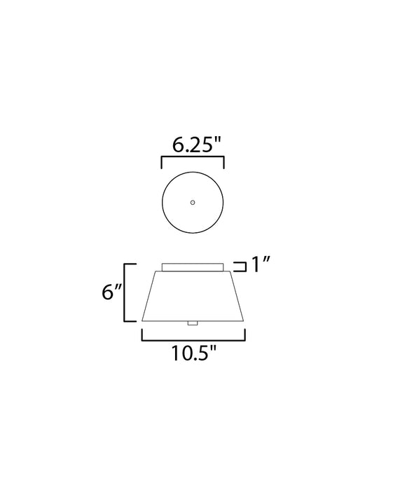 Maxim Miles 11 LED Flush Mount Model: 10710WTBKNAB