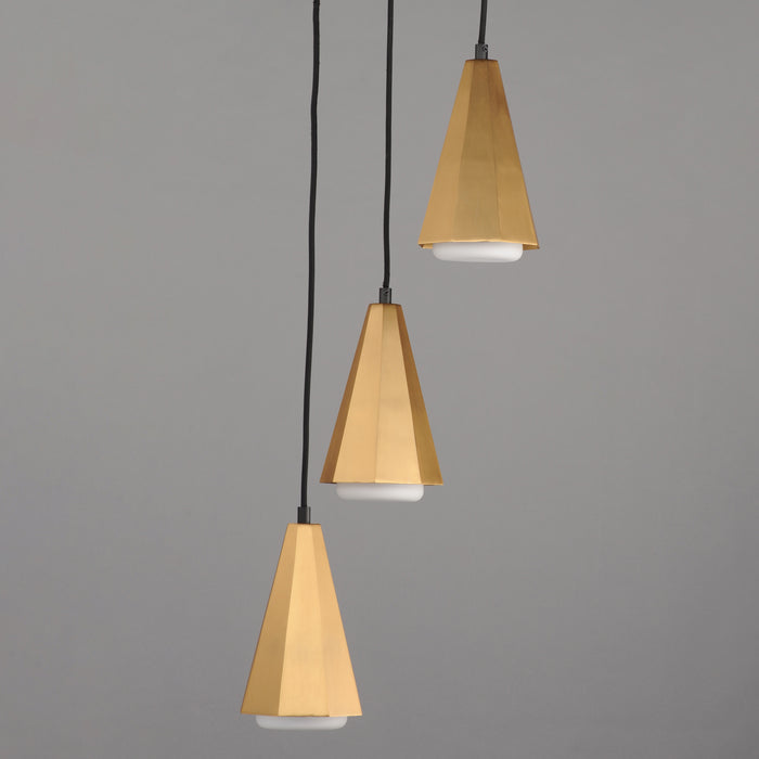 Maxim Rizzo 3-Light Pendant Model: 10813SWBKAB