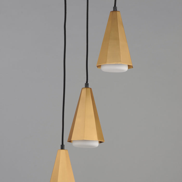 Maxim Rizzo 3-Light Pendant Model: 10813SWBKAB