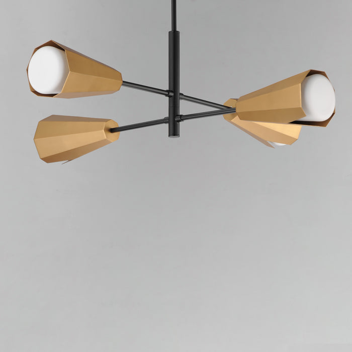 Maxim Rizzo 4-Light Chandelier Model: 10815SWBKAB