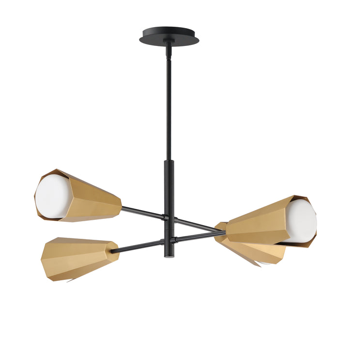 Maxim Rizzo 4-Light Chandelier Model: 10815SWBKAB