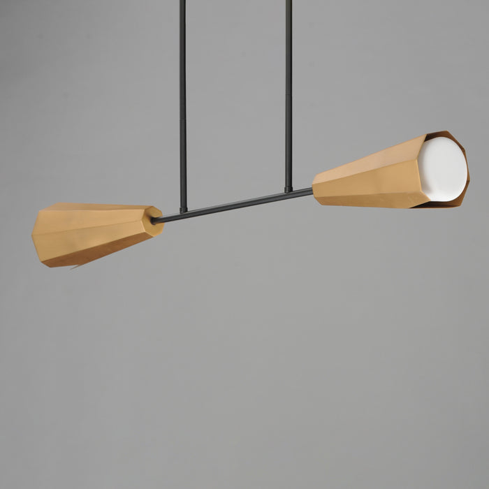 Maxim Rizzo Linear Pendant Model: 10816SWBKAB