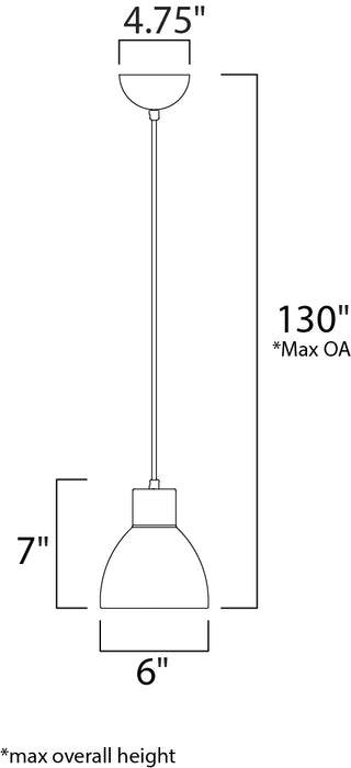 Maxim Cora 7 Mini Pendant Model: 11020SN