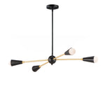 Maxim Lovell 4-Light Pendant with LED Bulbs Model: 11264BKSBR/BUL