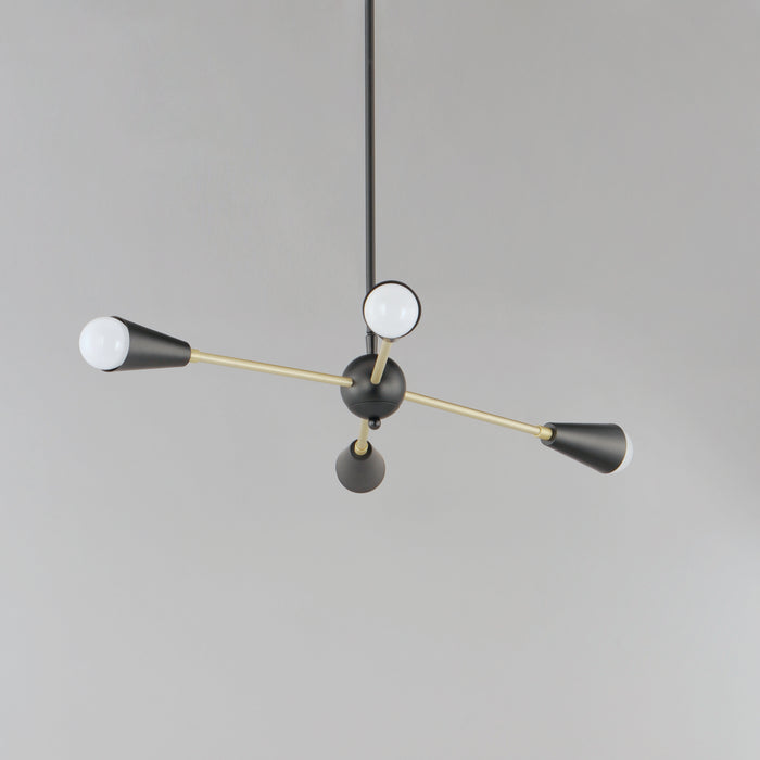 Maxim Lovell 4-Light Pendant Model: 11264BKSBR