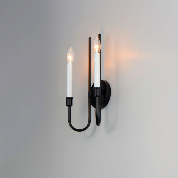 Maxim Tux 2-Light Wall Sconce Model: 11282BK