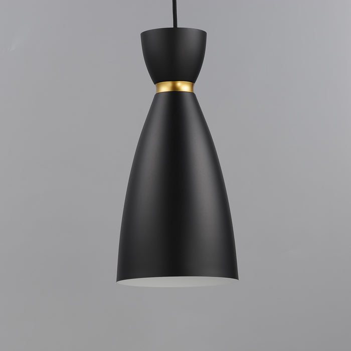 Maxim Carillon 1-Light Elongated Mini Pendant Model: 11301BKSBR