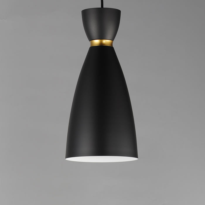 Maxim Carillon 1-Light Elongated Mini Pendant Model: 11301BKSBR