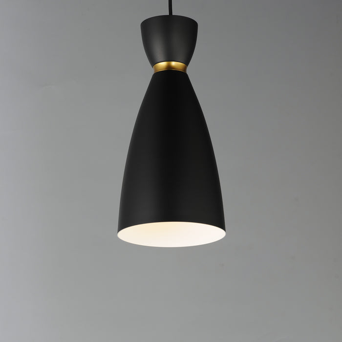 Maxim Carillon 1-Light Elongated Mini Pendant Model: 11301BKSBR