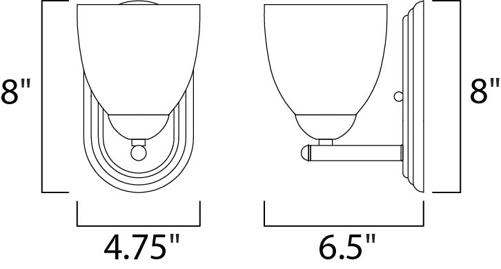 Maxim Axis 1-Light Wall Sconce Model: 11311FTSN