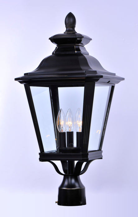 Maxim Knoxville 3-Light Outdoor Post Model: 1131CLBZ