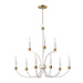 Maxim Charlton 9-Light Chandelier Model: 11377WWTGL