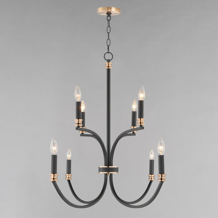 Maxim Charlton 8-Light Chandelier Model: 11378BKAB