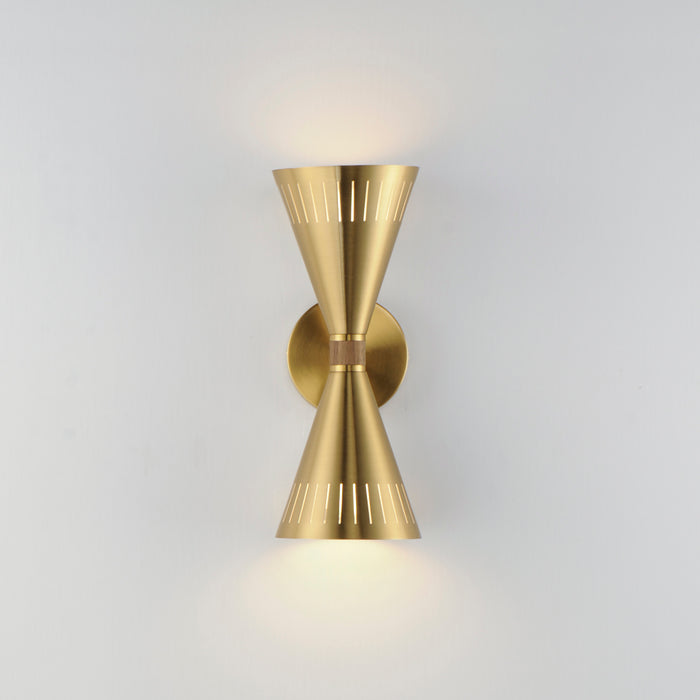 Maxim Helsinki 2-Light Wall Sconce Model: 11432NAB