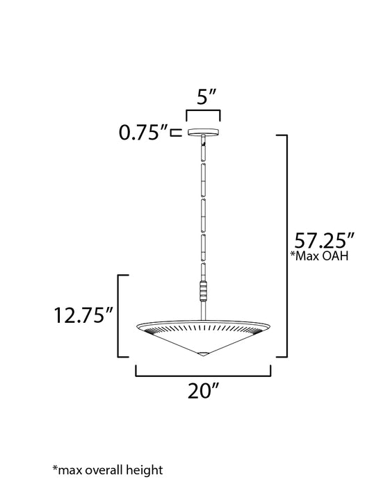 Maxim Helsinki 20 Pendant Model: 11436NAB