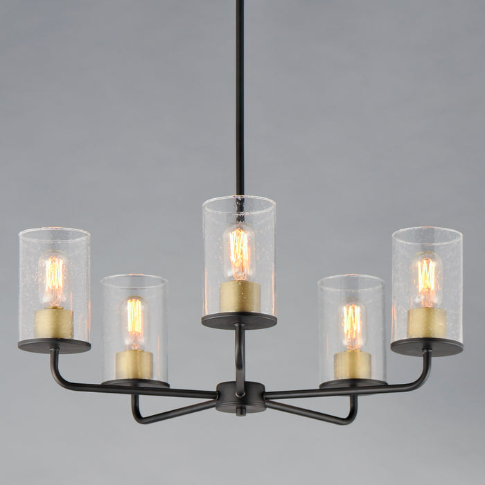 Maxim Sleek 5-Light Chandelier Model: 11846CDABBK