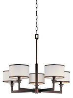 Maxim Nexus 5-Light Chandelier Model: 12055WTOI