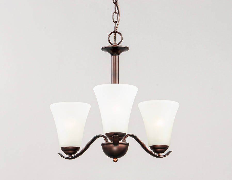 Maxim Vital 3-Light Chandelier Model: 12073FTOI