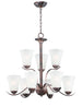 Maxim Vital 9-Light Chandelier Model: 12076FTOI