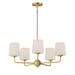 Maxim Bristol 5-Light Chandelier Model: 12095SWSBR