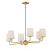 Maxim Bristol 6-Light Chandelier Model: 12096SWSBR