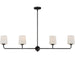 Maxim Bristol 4-Light Linear Chandelier Model: 12097SWAR