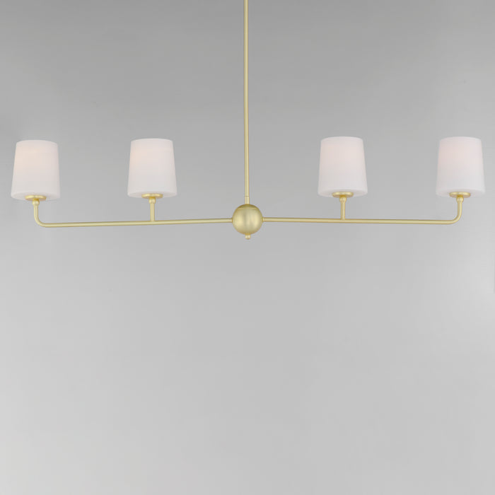 Maxim Bristol 4-Light Linear Chandelier Model: 12097SWSBR