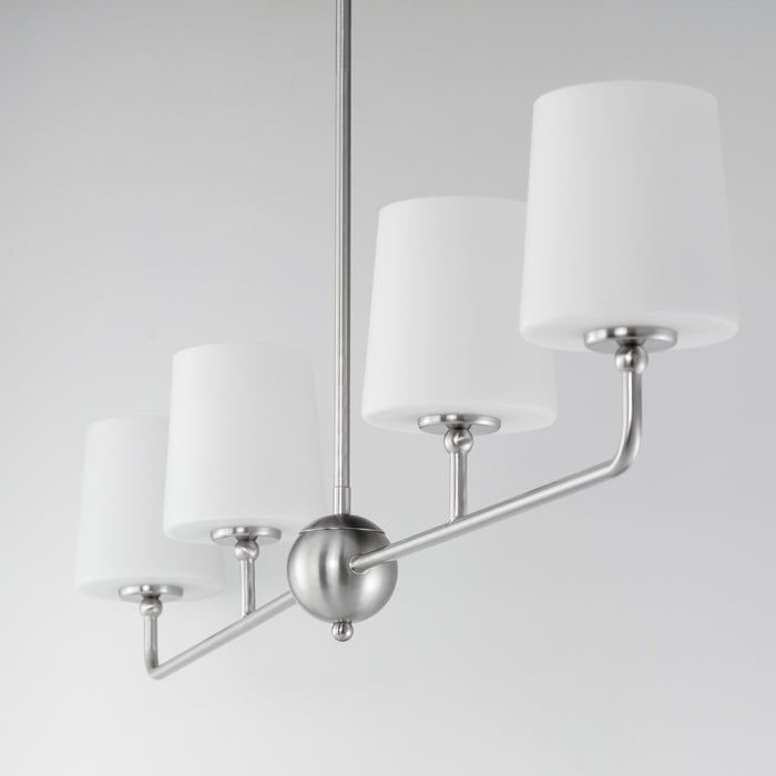 Maxim Bristol 4-Light Linear Chandelier Model: 12097SWSN