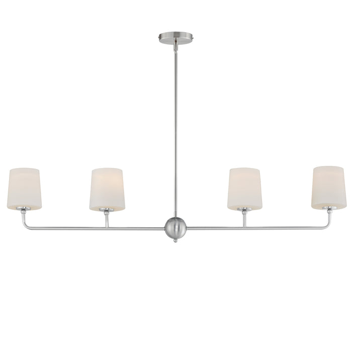 Maxim Bristol 4-Light Linear Chandelier Model: 12097SWSN