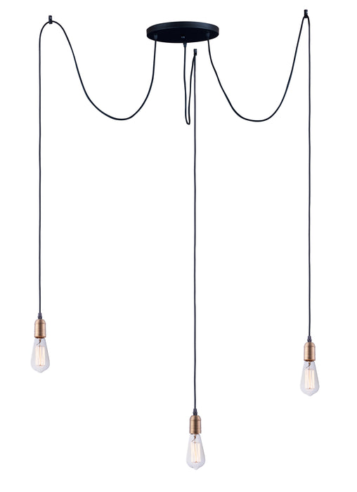 Maxim Early Electric 3-Light Pendant Model: 12123BKAB