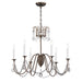 Maxim Plumette 6-Light Chandelier w Crystal Model: 12166CHB/CRY