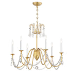 Maxim Plumette 6-Light Chandelier w Crystal Model: 12166GL/CRY