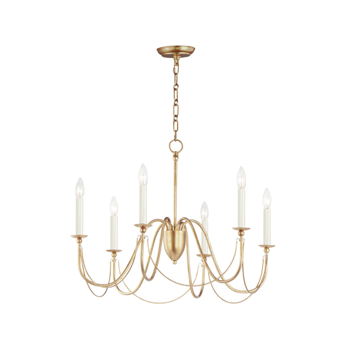 Maxim Plumette 6-Light Chandelier Model: 12166GL