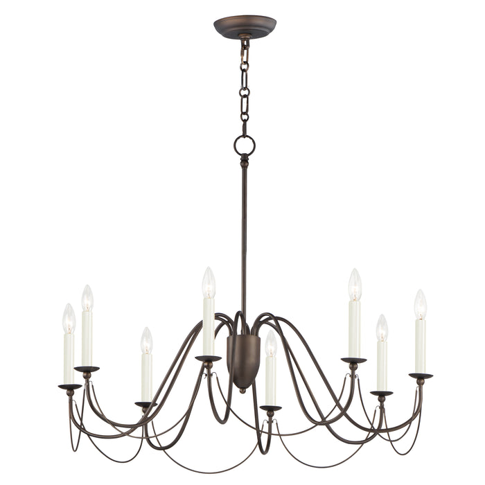 Maxim Plumette 8-Light Chandelier Model: 12168CHB