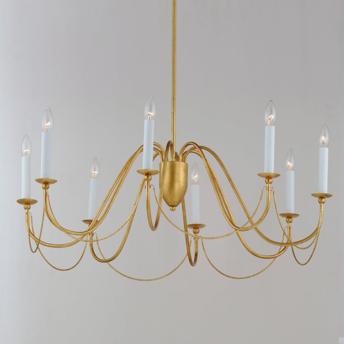 Maxim Plumette 8-Light Chandelier Model: 12168GL