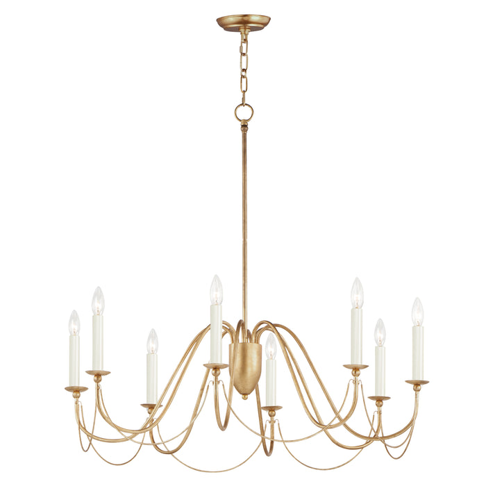 Maxim Plumette 8-Light Chandelier Model: 12168GL