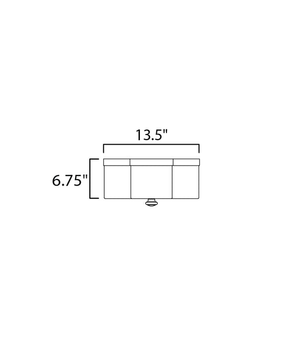 Maxim Clover 2-Light Flush Mount Model: 12240WTANB