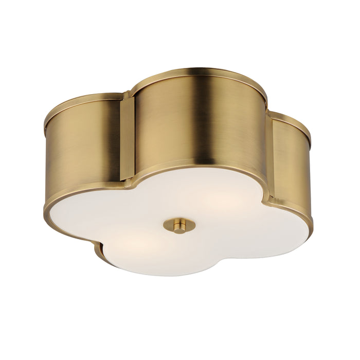 Maxim Clover 2-Light Flush Mount Model: 12247WTNAB