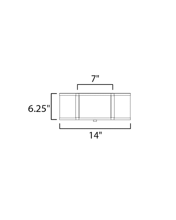 Maxim Clover 2-Light Flush Mount Model: 12247WTPN