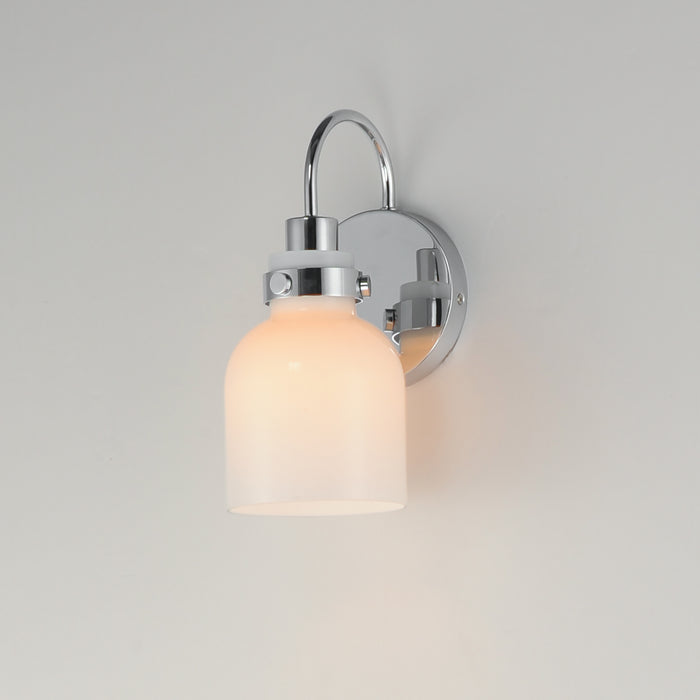 Maxim Milk 1-Light Sconce Model: 12331WTPC