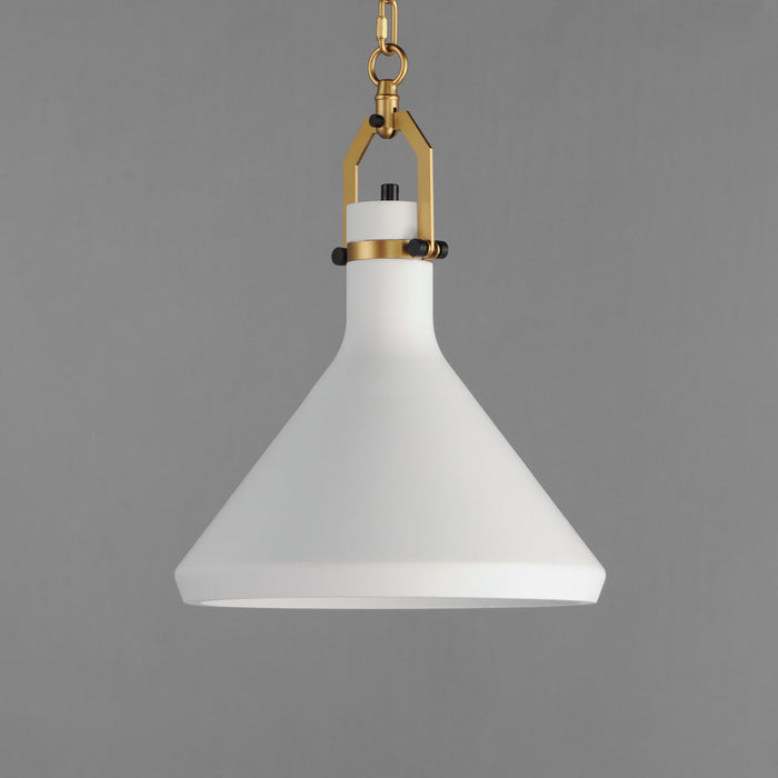 Maxim Lumi 13 White Plaster Pendant Model: 12383WTSBR