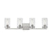 Maxim Pinn 4-Light Bath Vanity Model: 12404CLSN