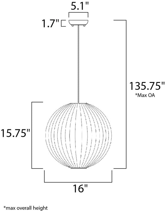 Maxim Pinn 5-Light Bath Vanity Model: 12405CLSN