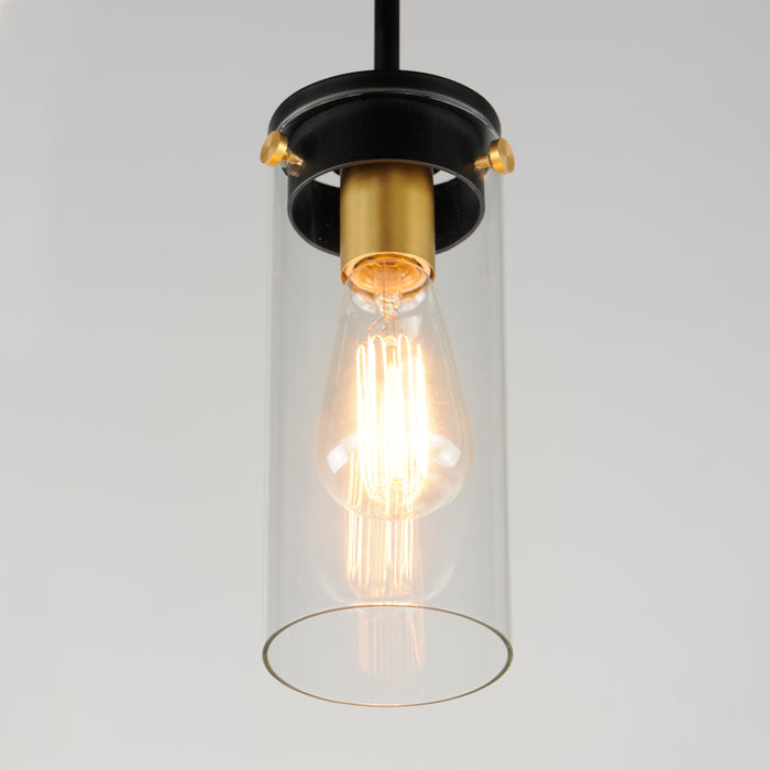 Maxim Pinn 1-Light Mini Pendant Model: 12406CLBKSBR