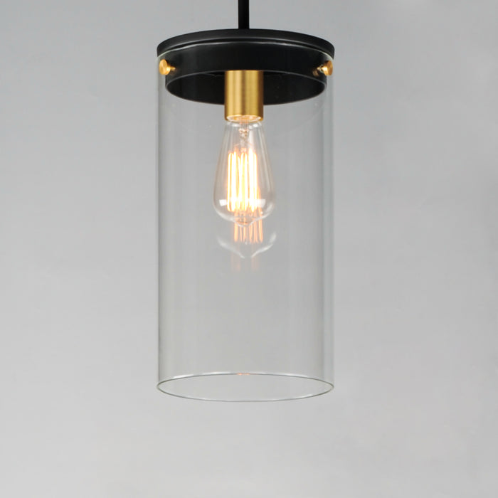 Maxim Pinn Large Single Pendant Model: 12408CLBKSBR