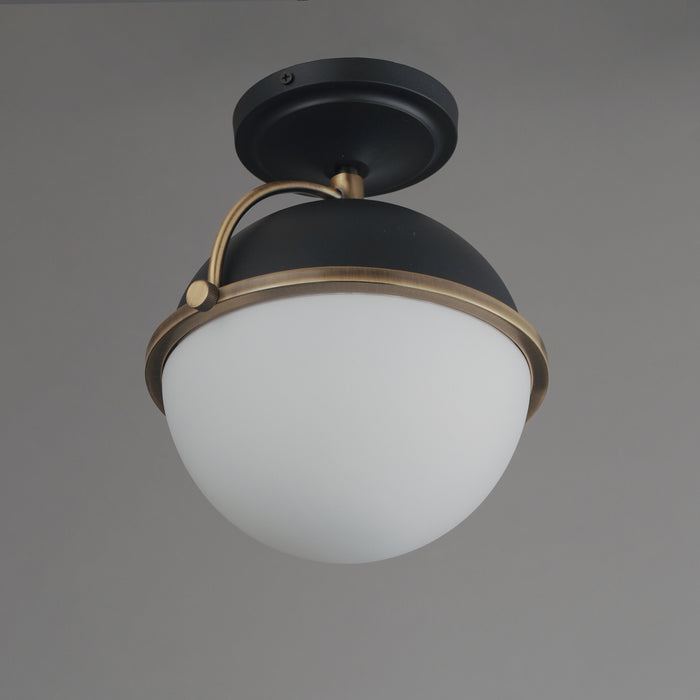 Maxim Duke 1-Light Semi Flush Mount Model: 12410SWBKWBR