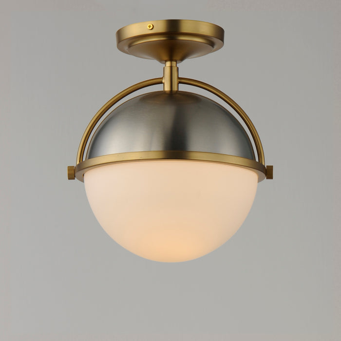 Maxim Duke 1-Light Semi Flush Mount Model: 12410SWSNSBR